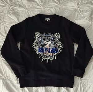 Kenzo Black Tiger Embroidered Men's Sweater